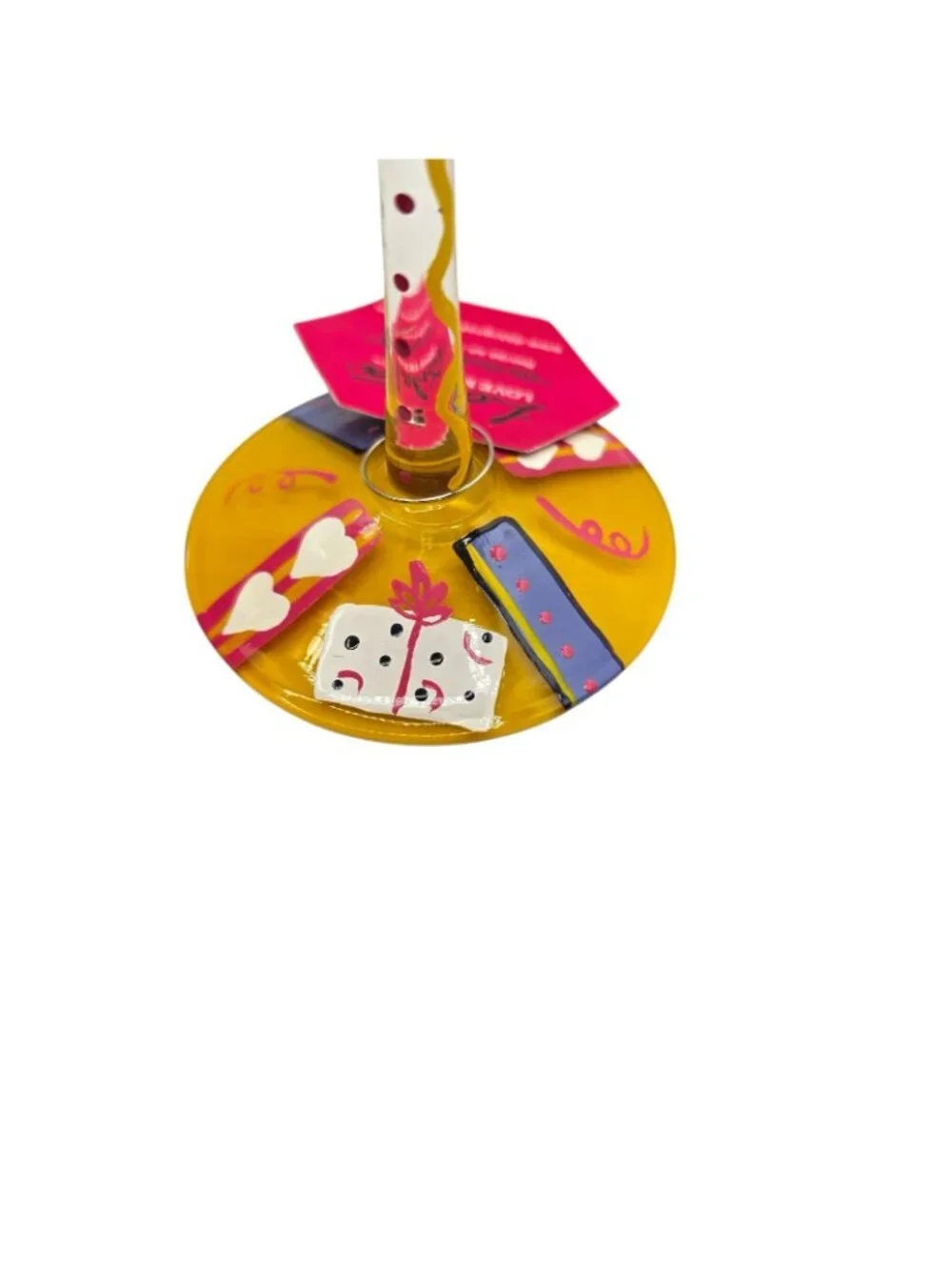 Lolita Birthday Girl Hand-Painted 15 Oz Wine Glass Recipe & Gift Box